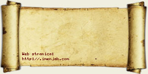 Isidora Galjković vizit kartica